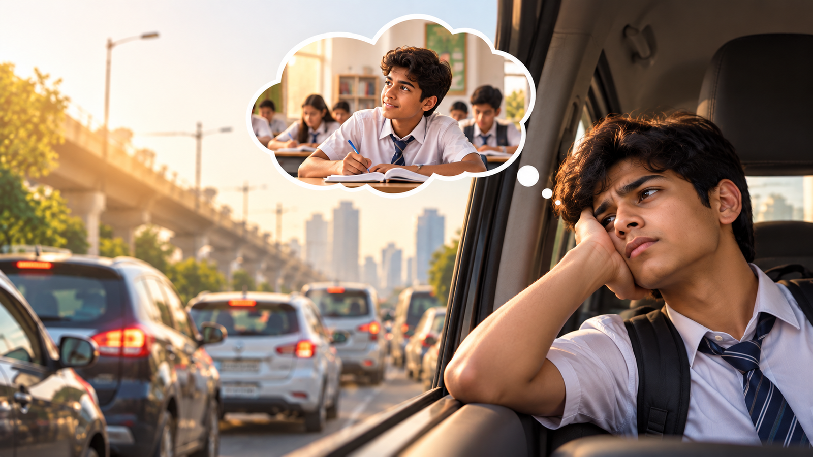 Student dealing with travel and commuting